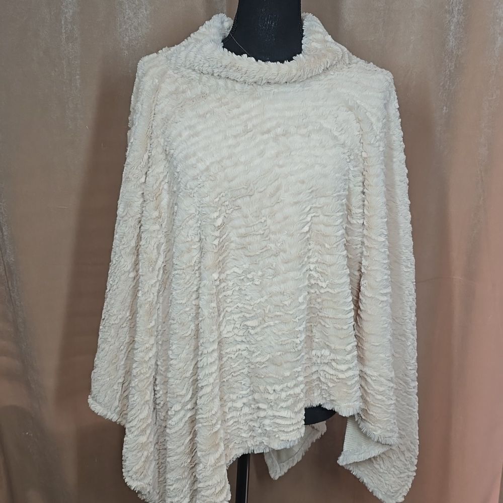 Cream Poncho Sweater